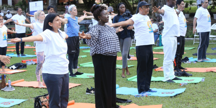 osu castle hosts diplomatic showcase of wellness as ghana india unites for international day of yoga