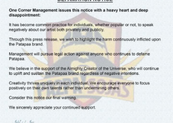Patapaa’s management issues defamation warning amid attacks