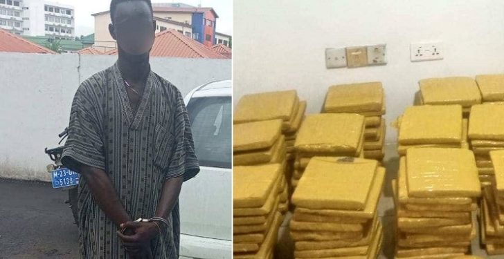 police arrest taxi driver with suspected cannabis hidden in fertiliser sacks