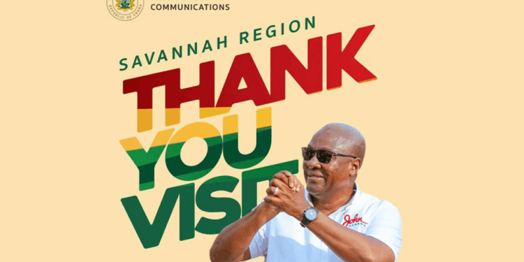 president mahama to commence nationwide thank you tour in savannah region