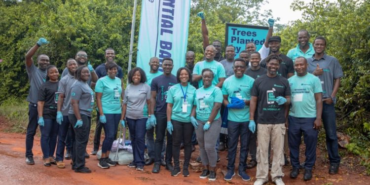 prudential bank staff plant trees to support tree for life restoration initiative