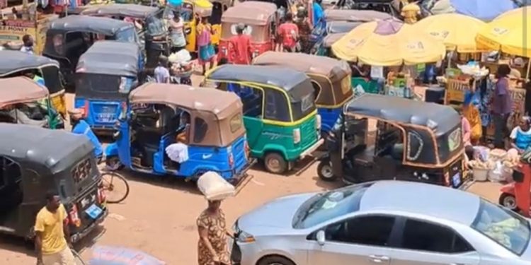 tricycle operators in techiman rally as govt moves to legalise okada trade