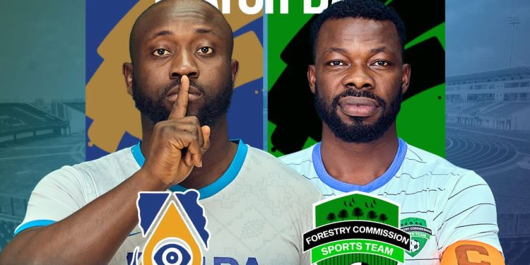 ug corporate football league npa meets forestry in decisive group b showdown