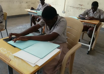 Visually-impaired candidates write BECE with braille system