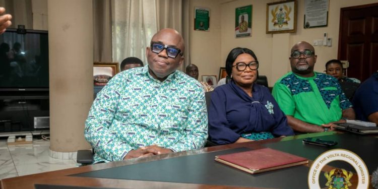 volta regional minister and nhia ceo aim to improve healthcare access in volta region