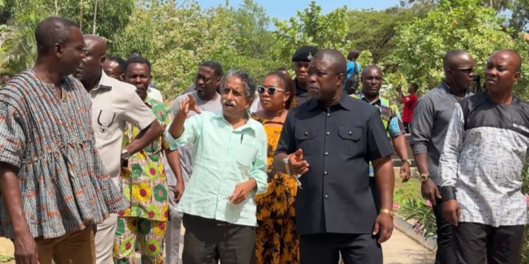 volta regional minister deepens stakeholder engagement in ketu south inspects site for modern market project