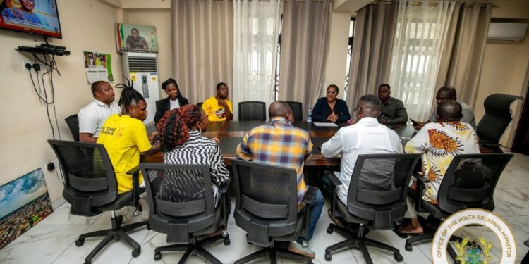volta regional minister strengthens institutional collaboration and supports media development