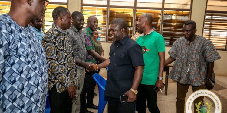 volta regional minister tours ketu south to strengthen development partnerships