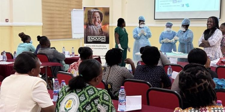 world vision empowers health workers in agortime ziope with life saving infection control training