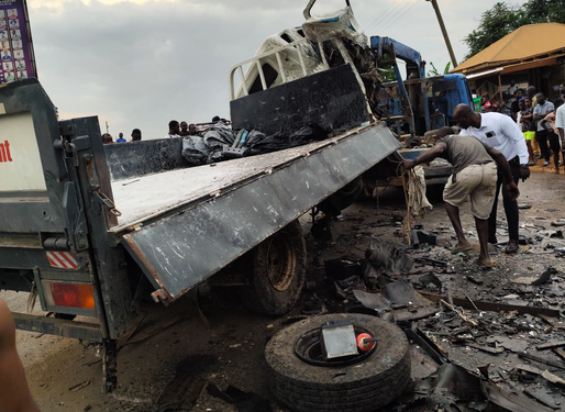a r 2 police officers one other die in gory accident at adanwomaso 2 in critical condition