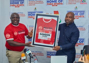 Absa Black Star Marathon team meets African Paralympic President ahead of July 26 race