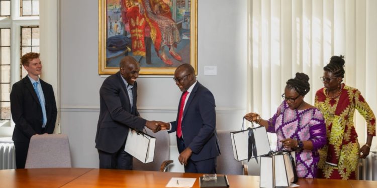 abuakwa south mp secures educational partnership with uks de montfort university