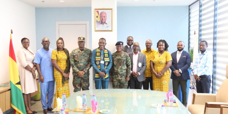 commissioner general of ghana boundary commission calls on gcaa to formally introduce himself