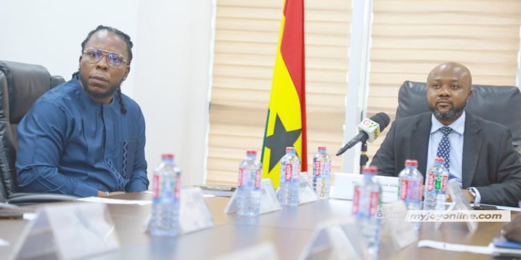 cyber security authority outdoors edem as ambassador for safer digital ghana campaign