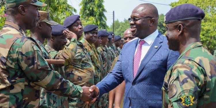 defence minister commends ghana armed forces personnel during extensive garrison visit