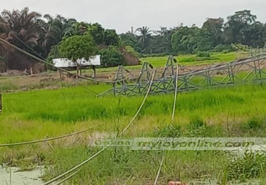 ecg to reconstruct fallen high tension towers at ejisu to improve network reliability in a r