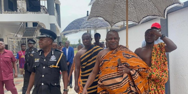ejura traditional council rents apartment for senior police officers to improve security at ejura