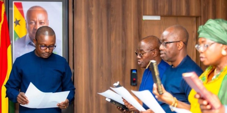 energy minister swears in reconstituted gnpc board