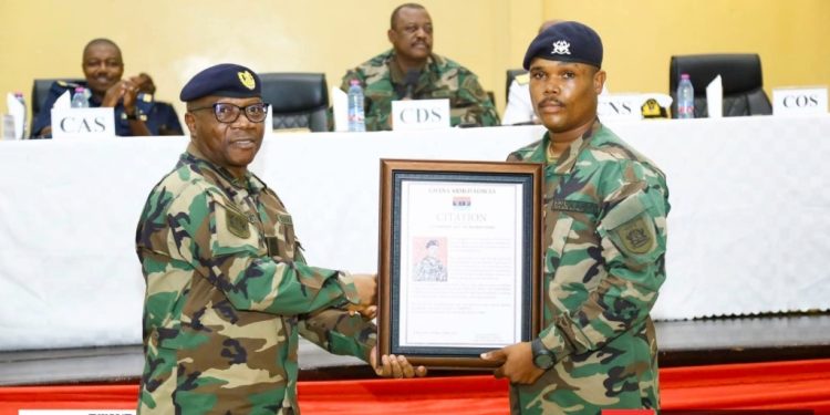 gaf promotes young soldier who rejected galamsey bribe