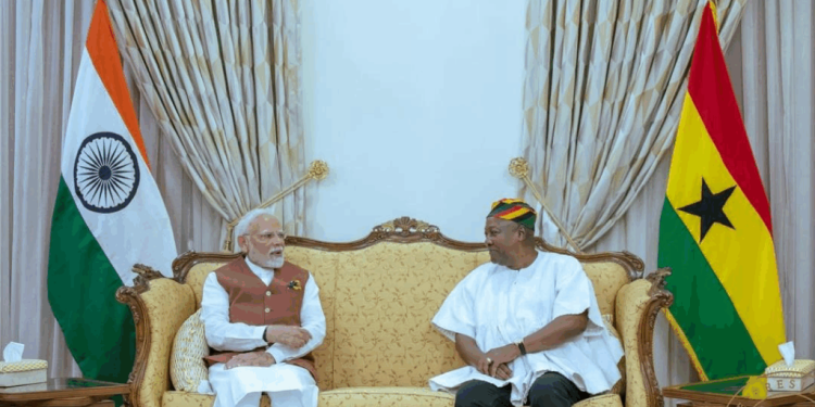 ghana and india to expand cooperation in trade agriculture energy mahama