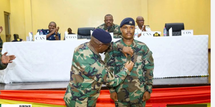 ghana armed forces promotes young soldier who rejected galamsey bribe