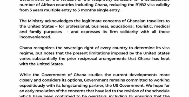 ghana responds to us visa restriction