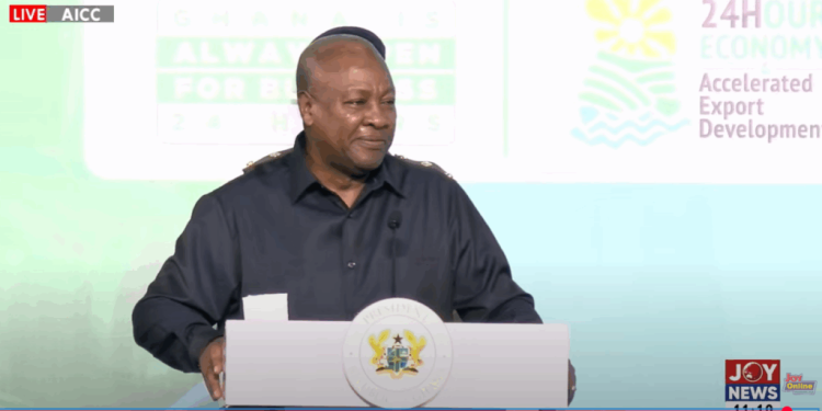 government will facilitate not dominate 24 hour economy initiative mahama