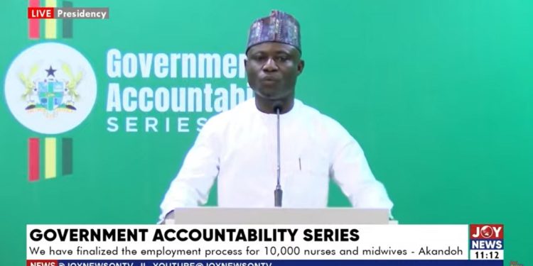 govt clears 10000 health worker backlog prioritises pharmacist recruitment akandoh