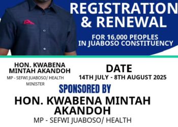 Health Minister to register over 16,000 residents under NHIS in Juaboso District