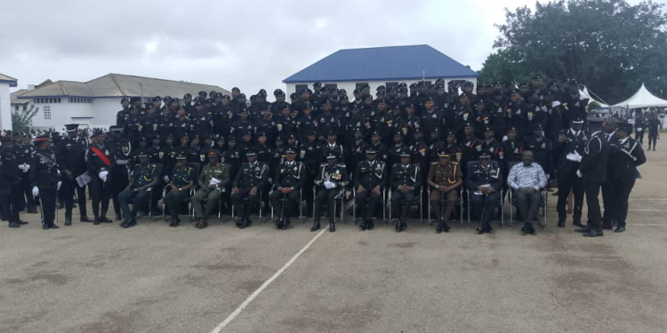 kumasi 545 police personnel pass out to support 24 hour economy