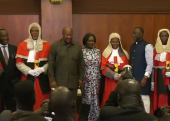Mahama swears in 7 new Supreme Court Justices