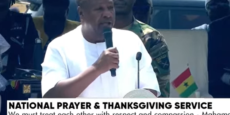 mahama urges national unity at national day of prayer and thanksgiving