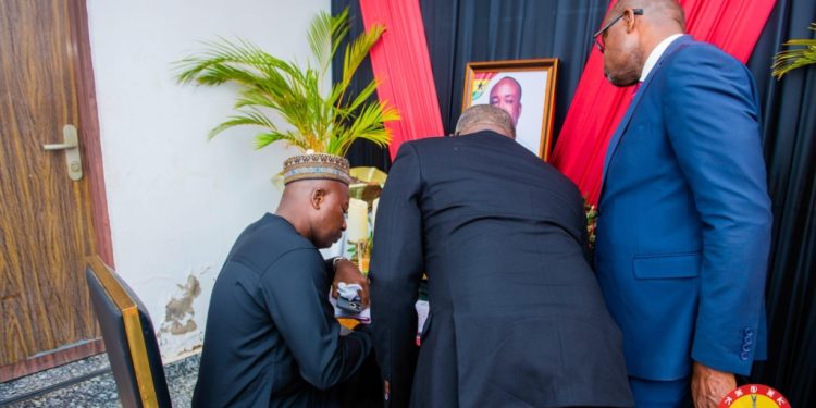 photos leadership of parliament visits family of late akwatia mp ernest kumi