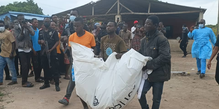 police exhume multiple human remains in central tongu shrine