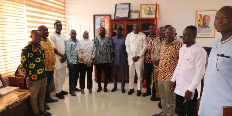 purc executive secretary pays courtesy call on upper east regional minister