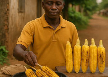 Roasted Corn-on-the-Cob in Season 