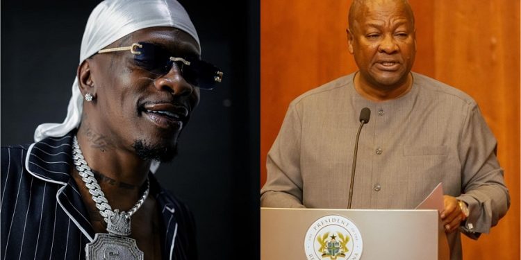 shatta wale urges youth to support mahama government