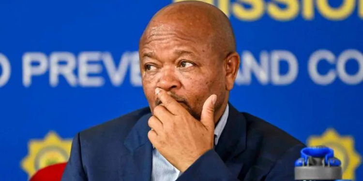 south africas police minister accused of links to criminal gangs