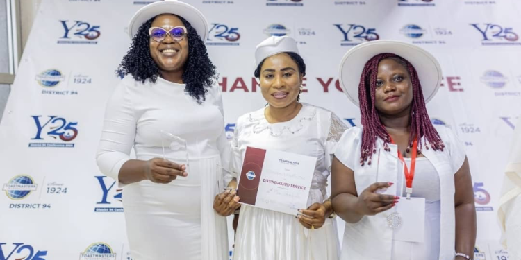 stanbic toastmasters club presidents honoured in cote divoire