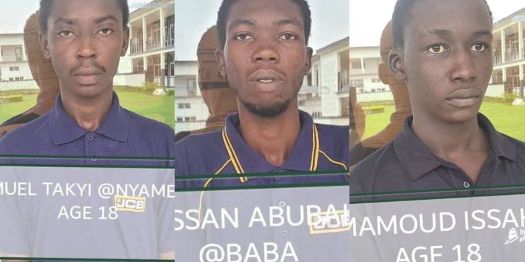 three 18 year olds jailed for 10 years each after brutal kumasi robbery
