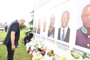 MTN Ghana CEO Lays Wreath in Honour of Helicopter Crash Victims 2 MTN Ghana CEO Lays Wreath in Honour of Helicopter Crash Victims