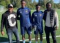 Prince Amoah and Paskal from West African Talent Hunt trial with Swedish side Djurgardens