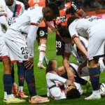 Doue on crutches after being carried off in PSG draw 1 doue on crutches after being carried off in psg draw