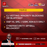 Newsfile to discuss CJ vetting, OSP vs. SML and Cybersecurity Bill 4 Newsfile to discuss CJ vetting, OSP vs. SML and Cybersecurity Bill