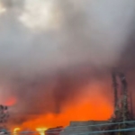 Fire guts commercial shops at Achimota Abofu 1 fire guts commercial shops at achimota abofu