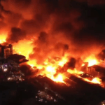 Firefighters battle massive blaze at Dansoman Market, swift response prevents wider disaster