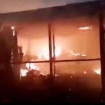 Major fire engulfs commercial structures at Ability Square, Adjiringano 4 Major fire engulfs commercial structures at Ability Square, Adjiringano