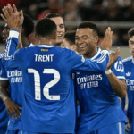 Mbappe hits four as Real edge Olympiacos in thriller 1 mbappe hits four as real edge olympiacos in thriller