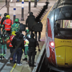 One suspect in train stabbings as rail worker critical