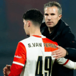 Van Persie gives son debut ‘as a coach – not as a dad’